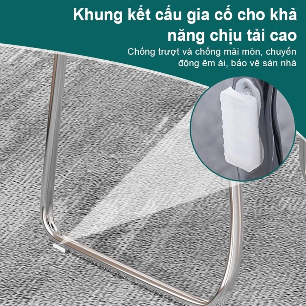 Ghế Bàn Làm Việc Chân Quỳ Xếp Chồng