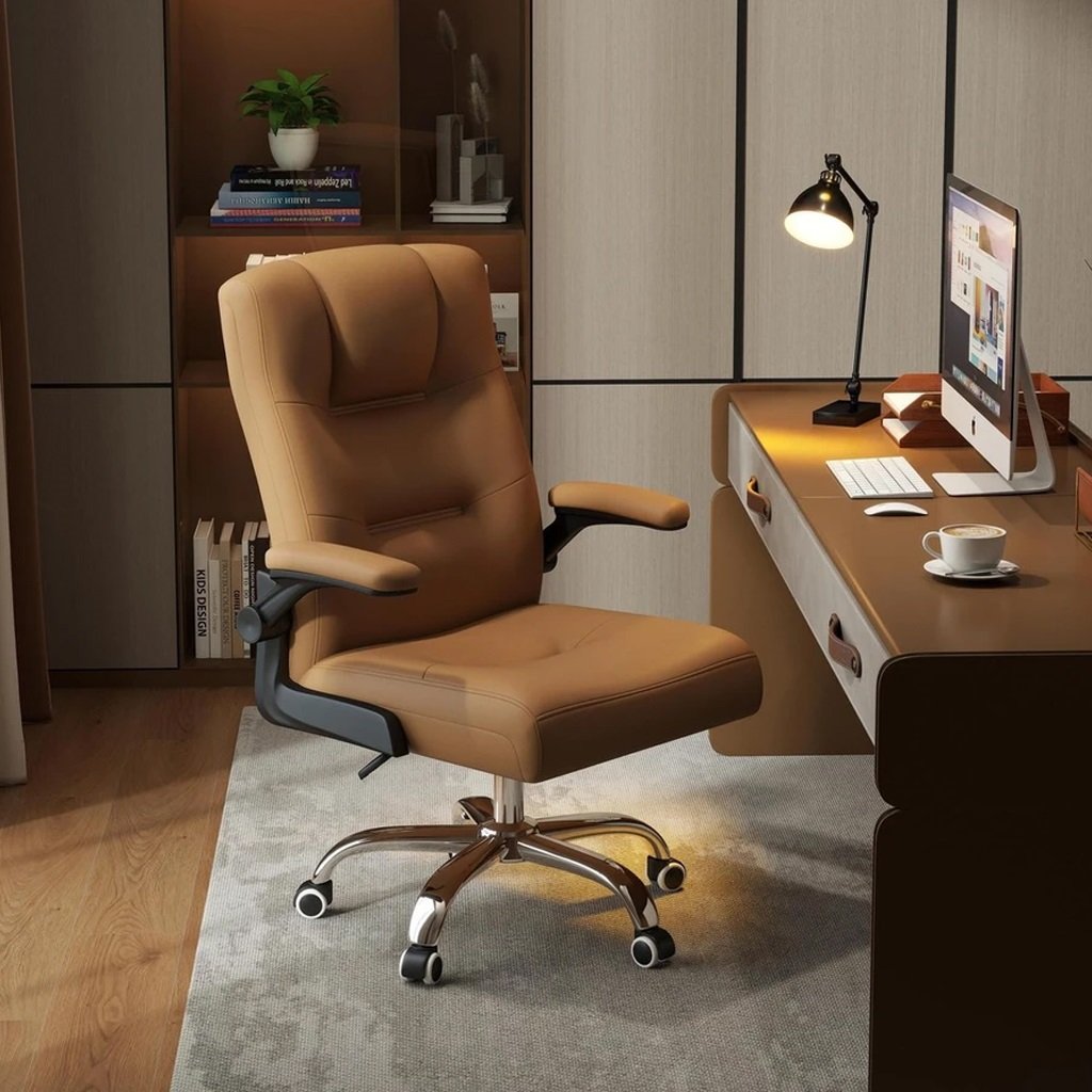 Ghế Bàn Làm Việc Giám Đốc Nệm Da