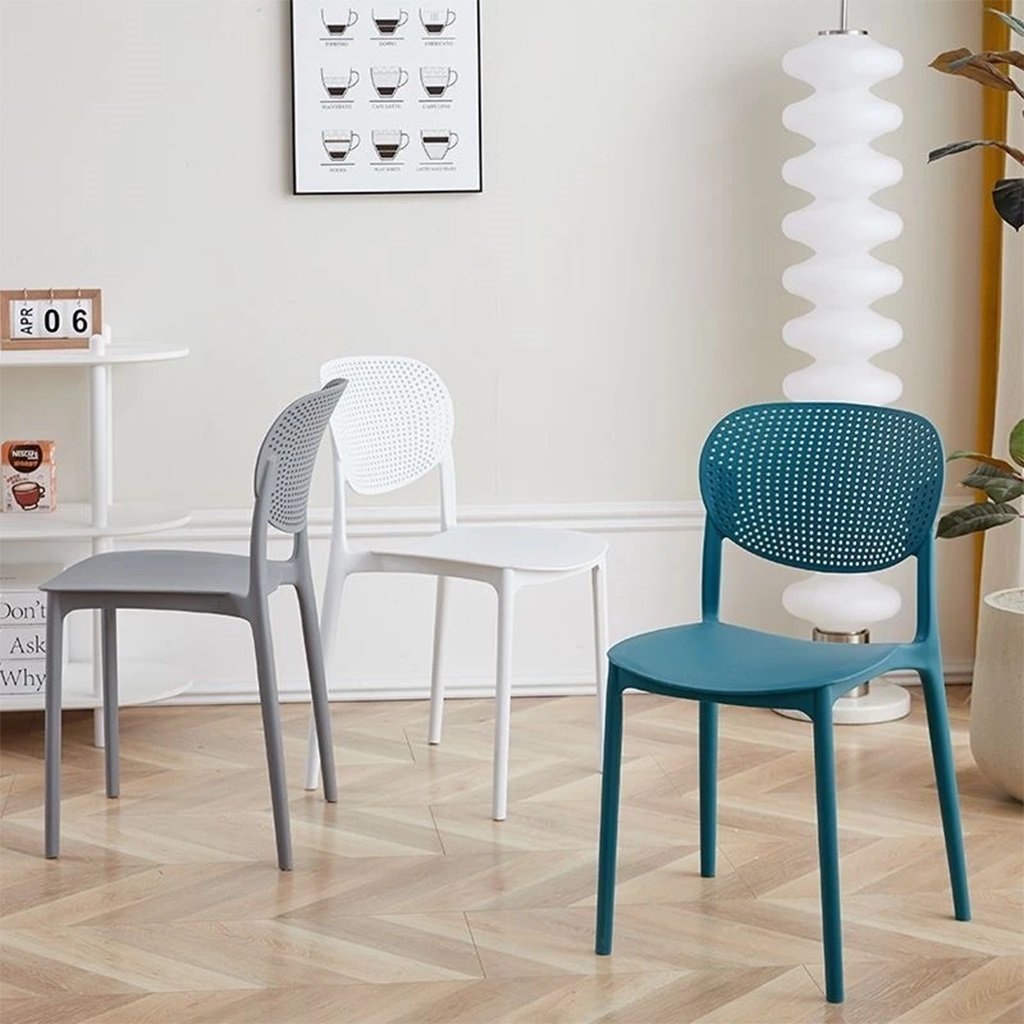 Ghế Cafe Đẹp Hiện Đại Nhựa Đúc Nguyên Khối