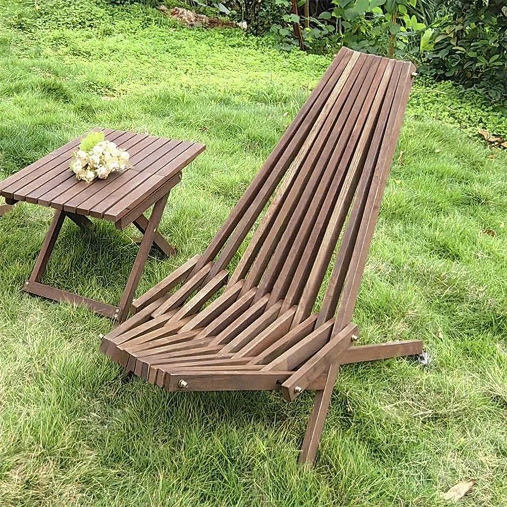 Ghế cafe gấp gọn bằng gỗ