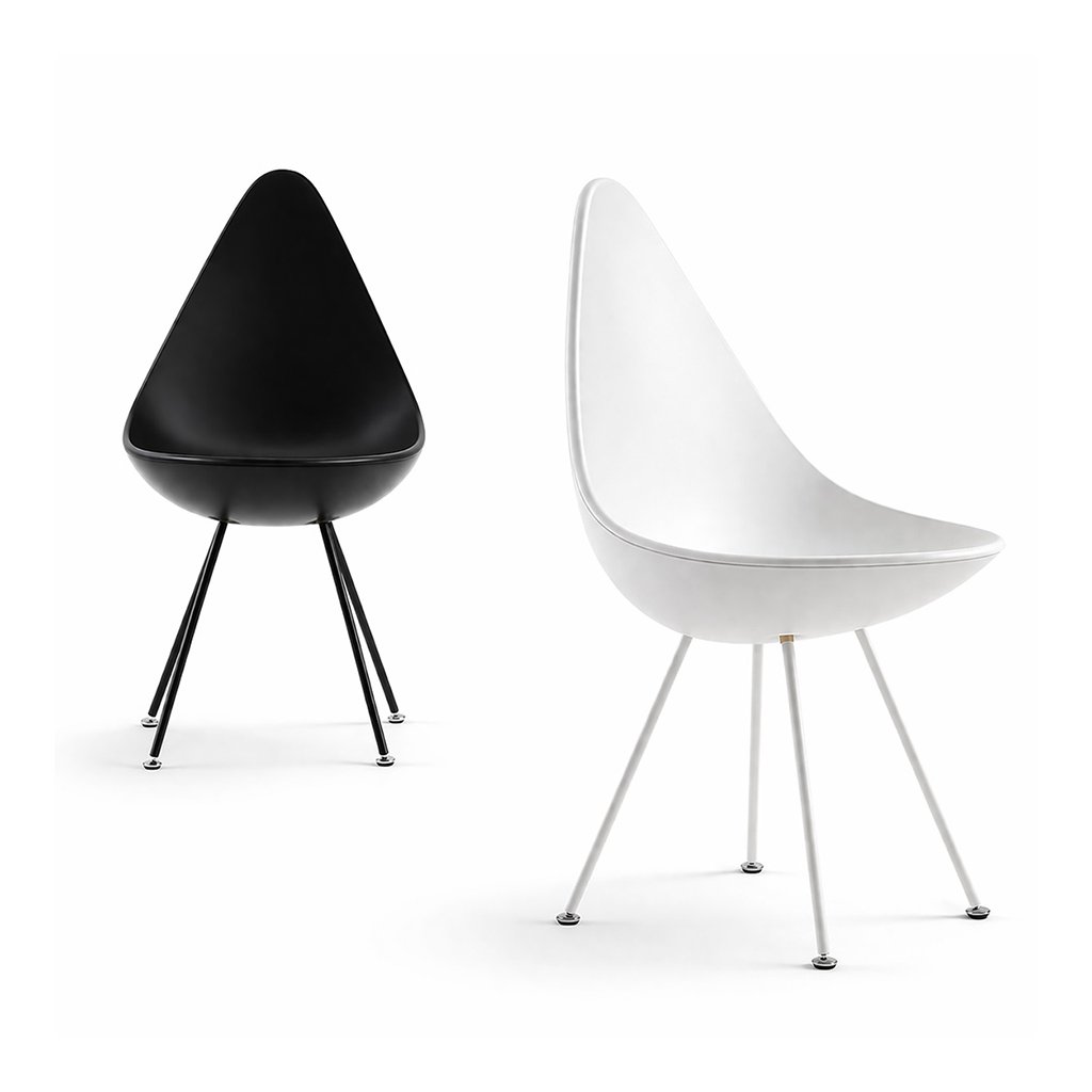 Ghế Cafe Hình Giọt Nước Mặt Nhựa Chân Sắt