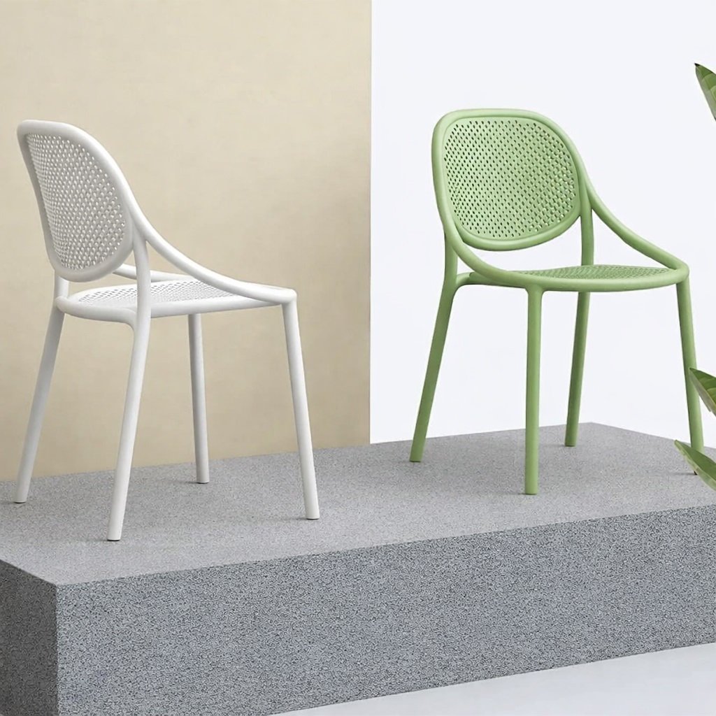 Ghế Cafe Ngoài Trời Nhựa Đúc Xếp Chồng