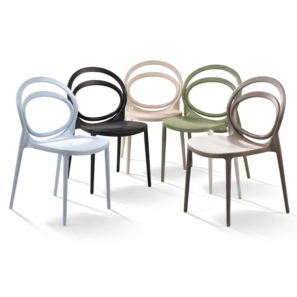 Ghế Cafe Ngoài Trời Nhựa Đúc Xếp Chồng