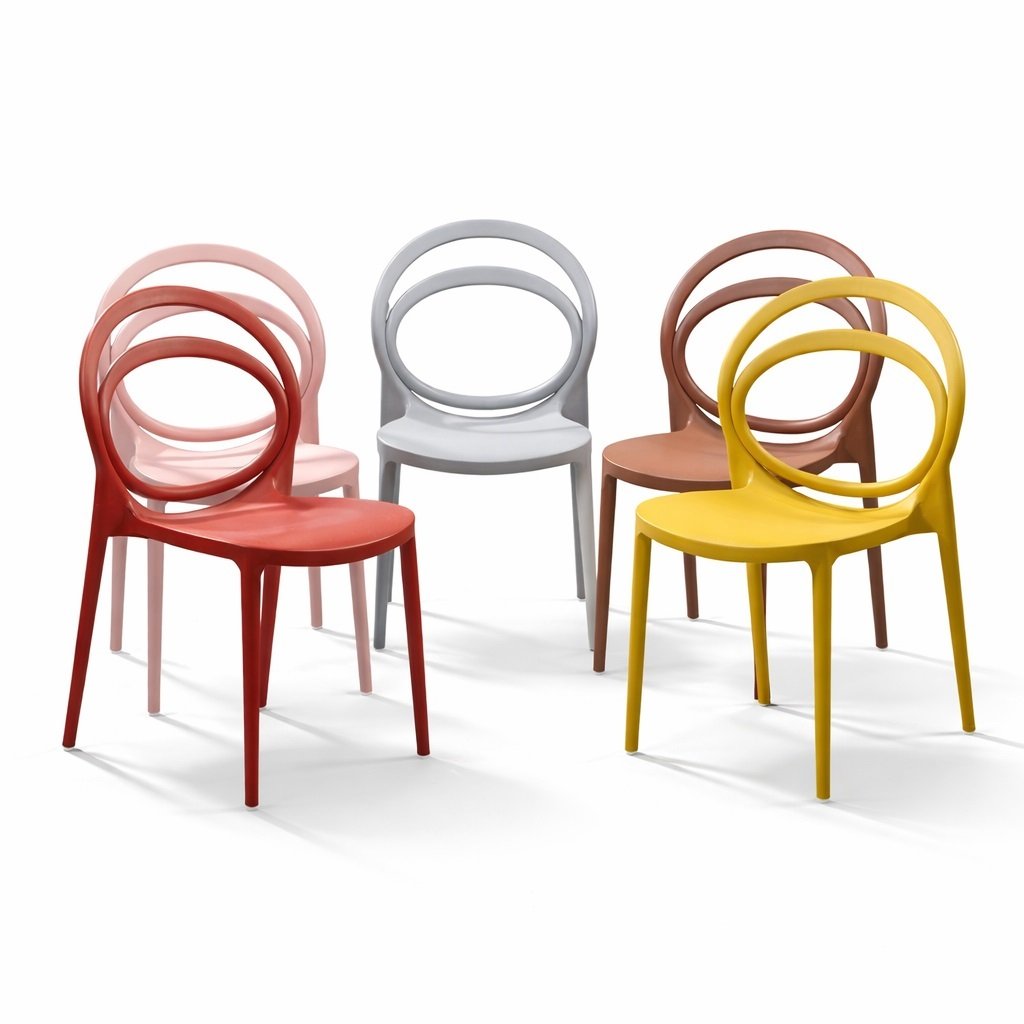 Ghế Cafe Ngoài Trời Nhựa Đúc Xếp Chồng