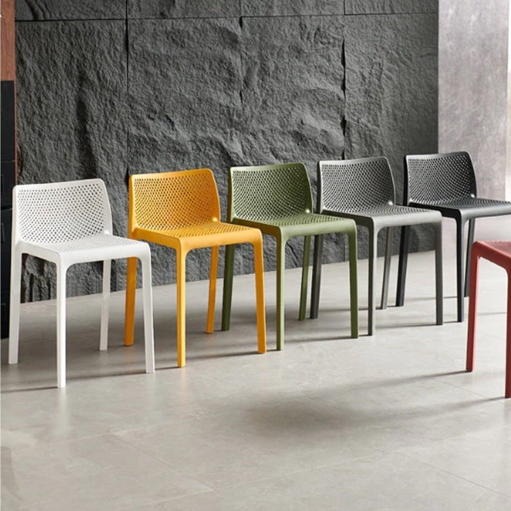 Ghế Cafe Nhựa Đúc Xếp Chồng