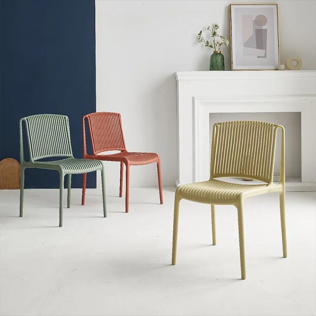 Ghế Cafe Nhựa Đúc Xếp Chồng