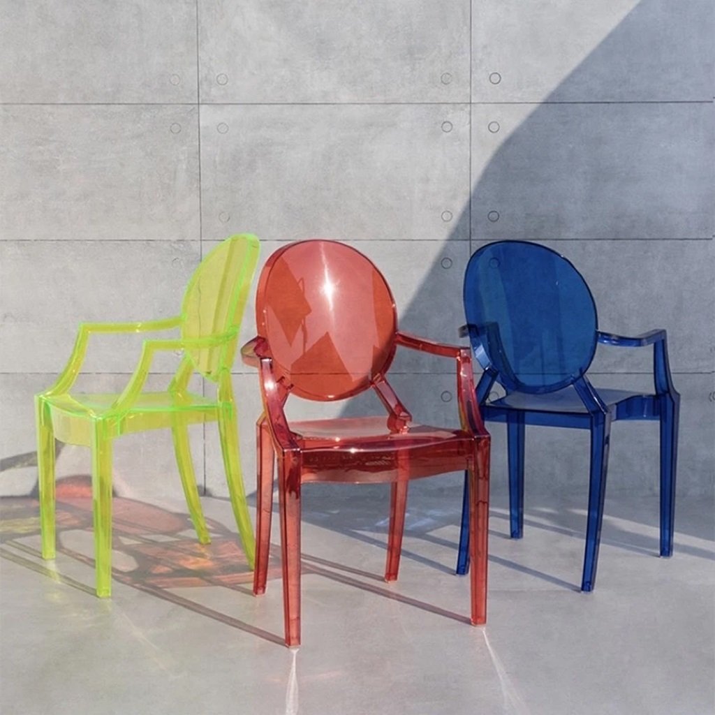 Ghế Cafe Nhựa Trong Suốt Ghost Armchair