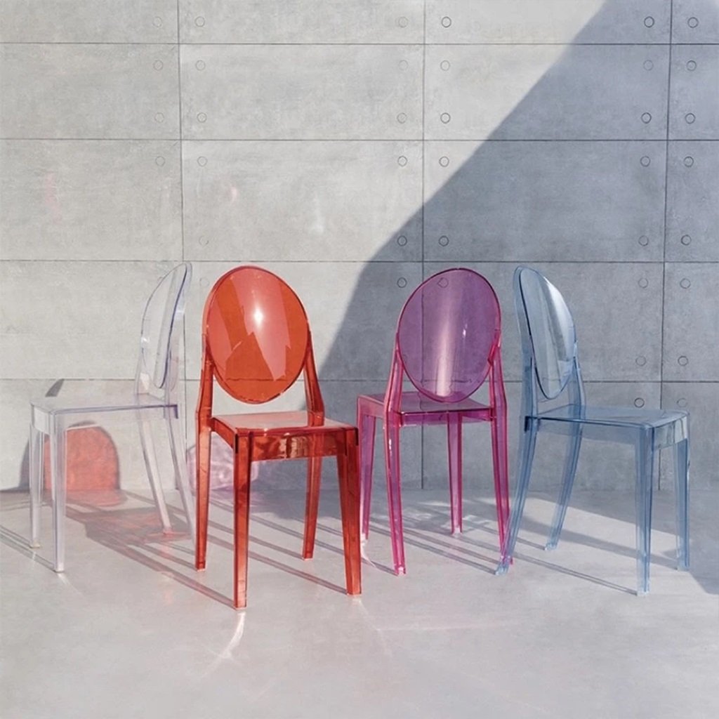 Ghế Cafe Nhựa Trong Suốt Ghost Armchair