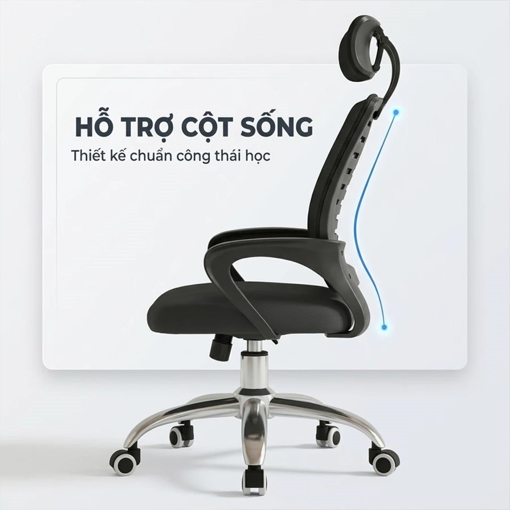 Ghế Lưới Xoay Văn Phòng Hiện Đại