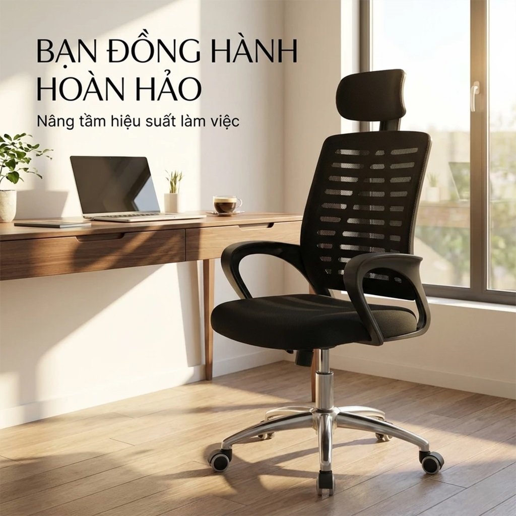 Ghế Lưới Xoay Văn Phòng Hiện Đại