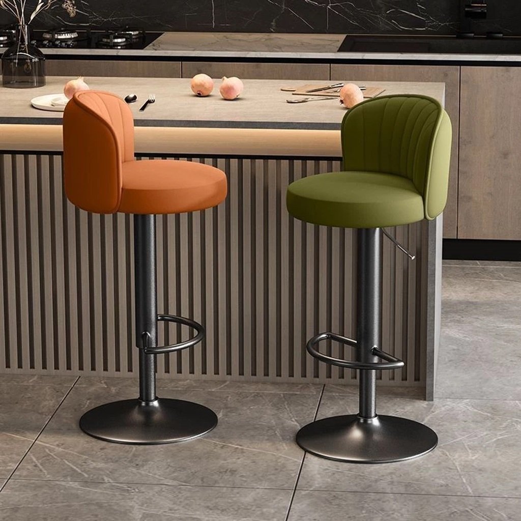 Ghế Quầy Bar Nệm Da Nâng Hạ Chiều Cao