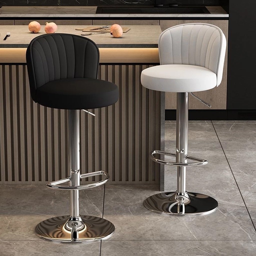 Ghế Quầy Bar Nệm Da Nâng Hạ Chiều Cao