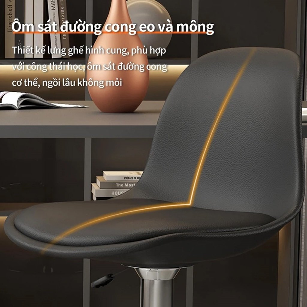 Ghế Quầy Bar Xoay Chân Mâm Nâng Hạ Chiều Cao