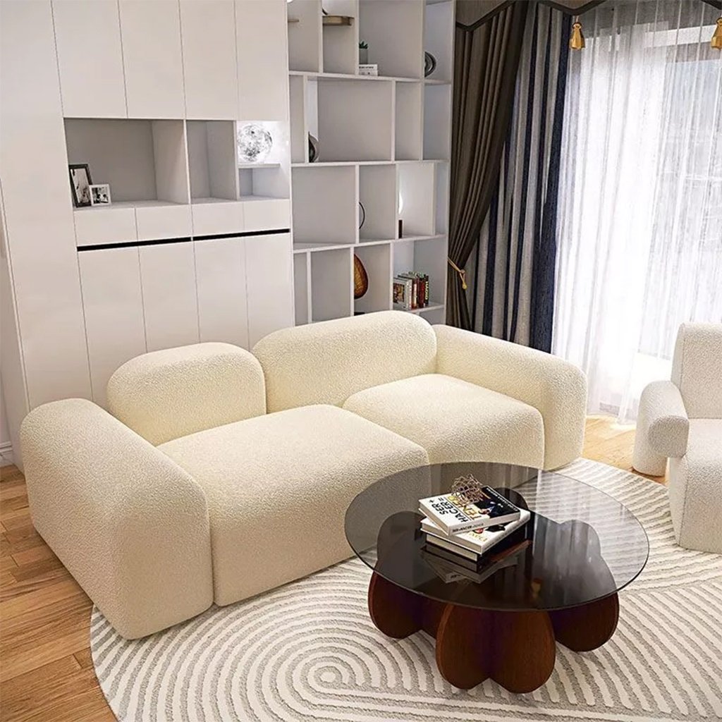 Ghế Sofa Mini Vải Nỉ Cho Căn Hộ Nhỏ