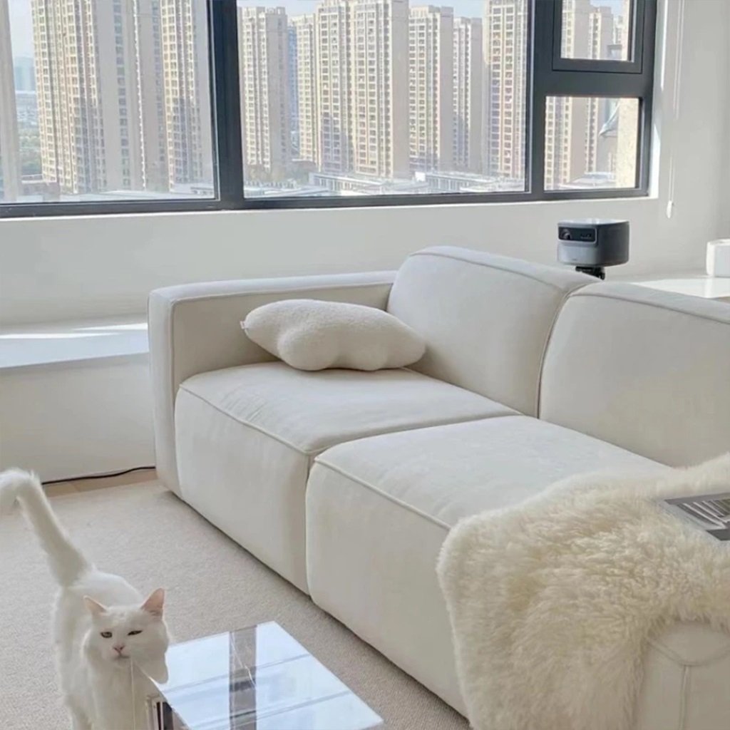 Ghế Sofa Mini Vải Nỉ Cho Căn Hộ Nhỏ