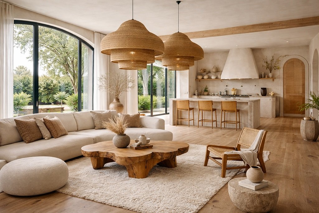 Phong Cách Nội Thất Organic Modern