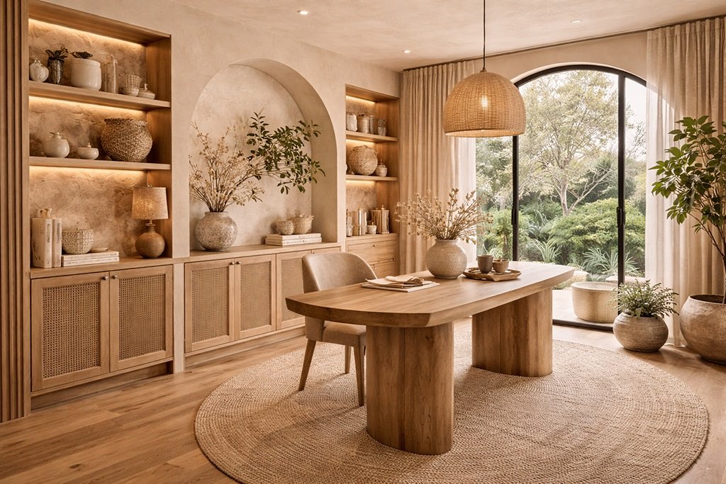 Phòng làm việc phong cách nội thất Organic Modern