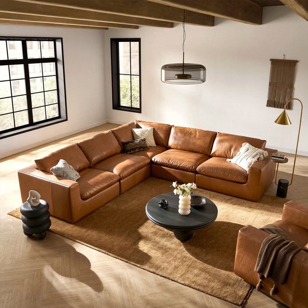 Sofa da hiện đại