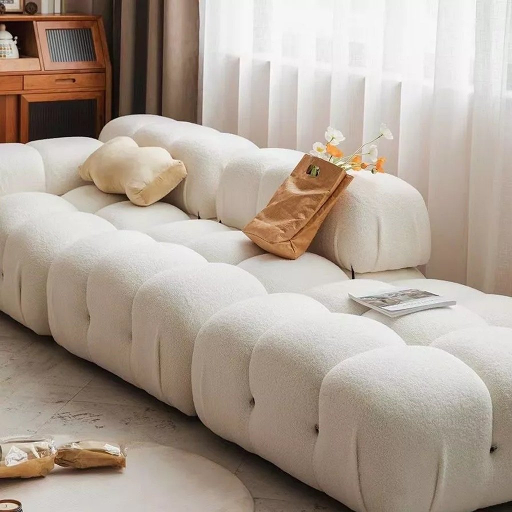 Modul Sofa Long Cừu Phong Cách Hàn Quốc