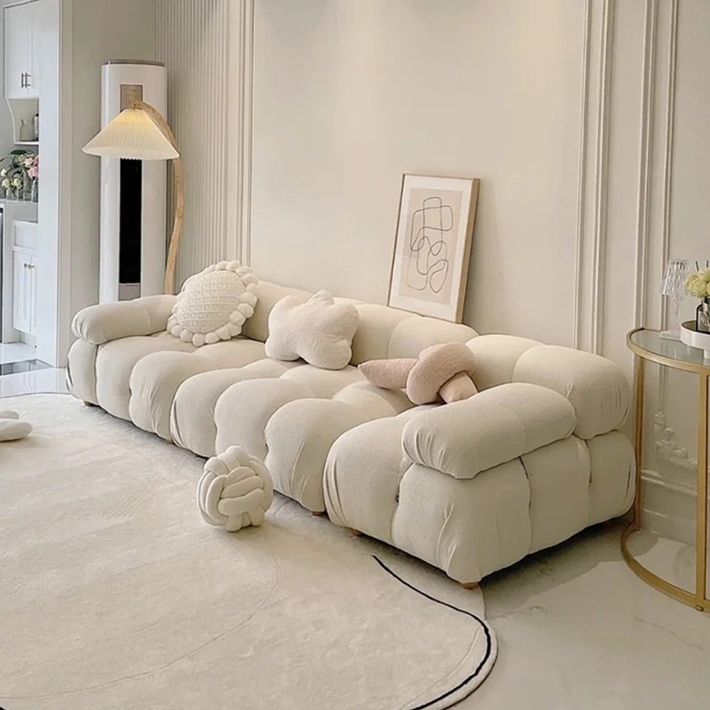 Sofa Lông Cừu Phong Cách Hàn Quốc