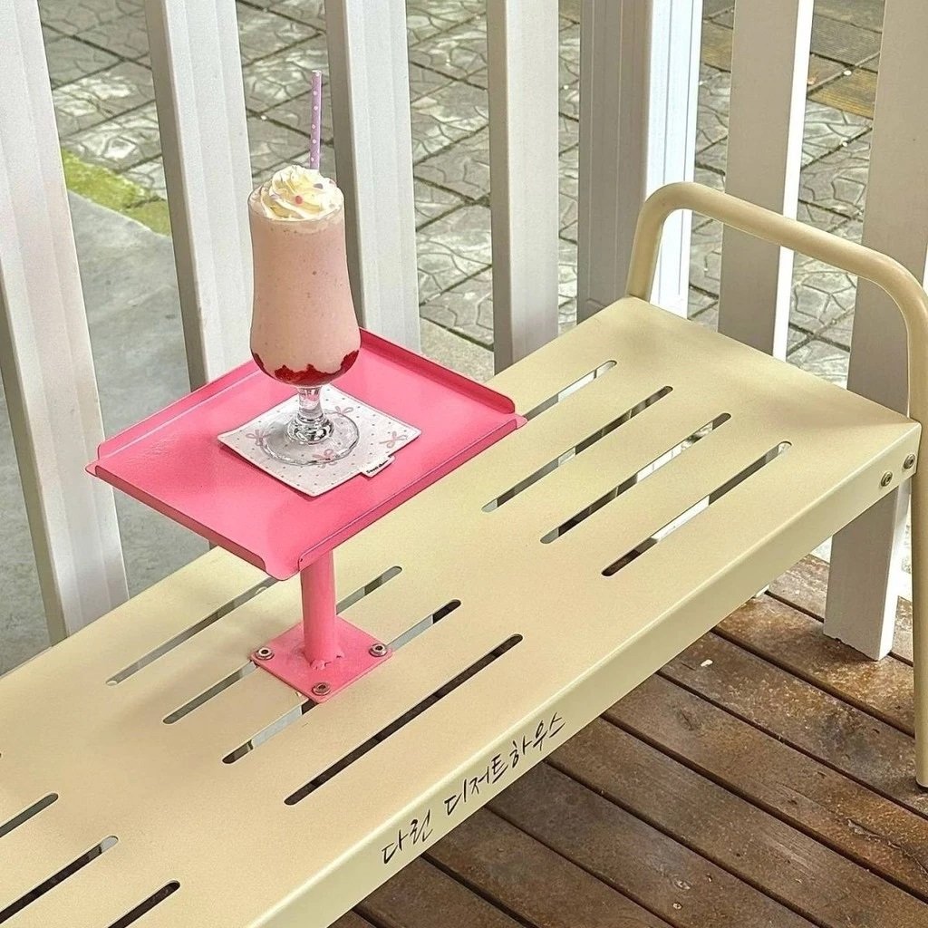 Ghế Băng Cafe Ngoài Trời Sắt Sơn Tĩnh Điện Kèm Bàn Nhỏ
