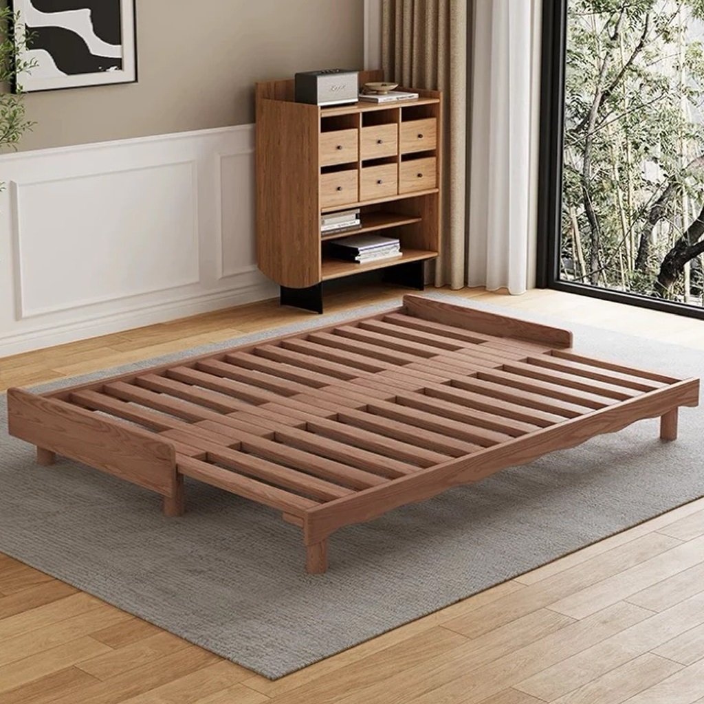 Sofa Giường Rút Gọn Gỗ Thông