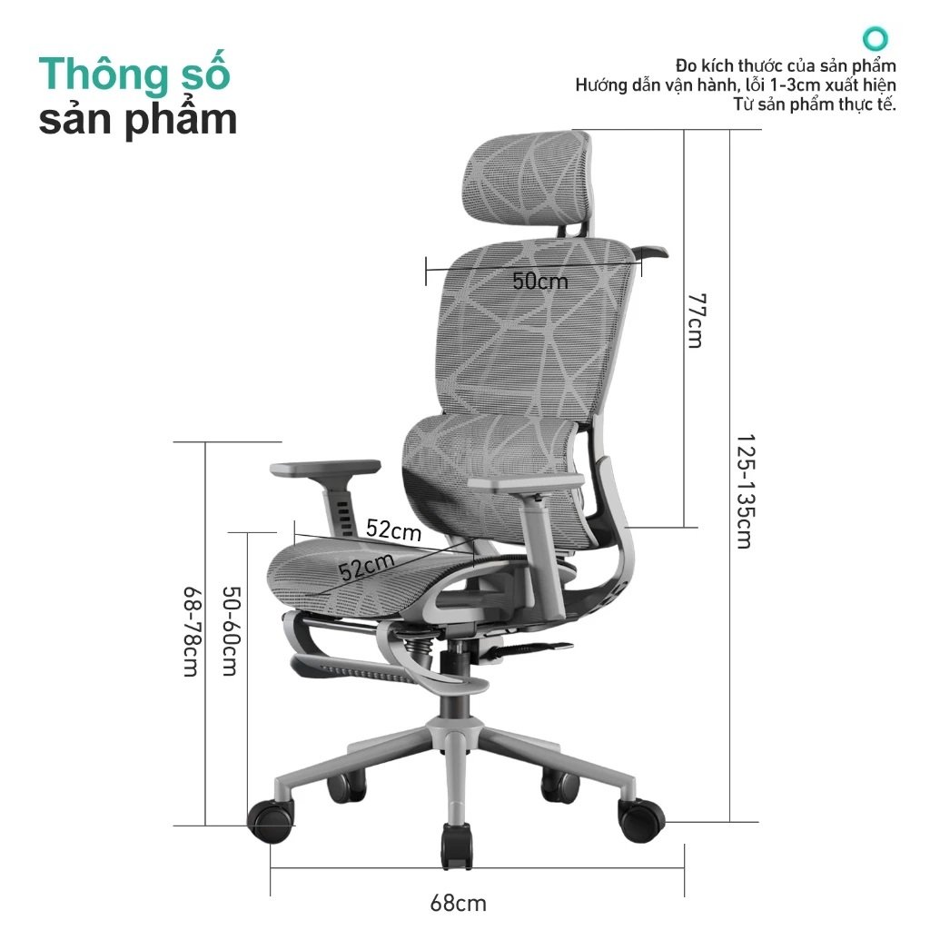 Ghế Công Thái Học BRTHORY Ngả Lưng 135 Độ Ghế Công Thái Học BRTHORY Ngả Lưng 135 Độ