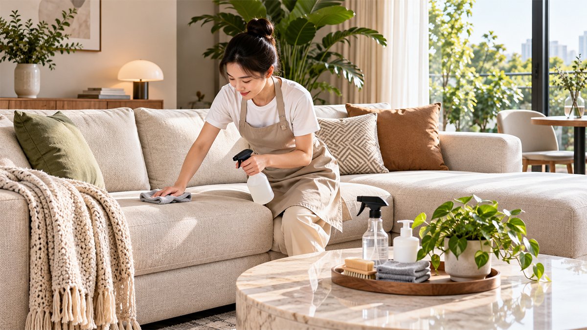 Vệ sinh sofa và nội thất bọc vải đúng cách