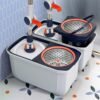 Bộ Cây Lau Nhà Xoay 360 Độ Kèm Thùng Vắt Inox