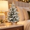 Cây Thông Noel Mini Phủ Tuyết Trắng Để Bàn