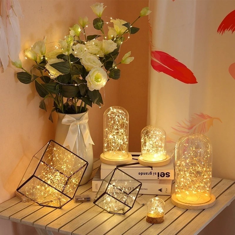 Dây Đèn LED Đom Đóm Mini Trang Trí Cây Thông Noel