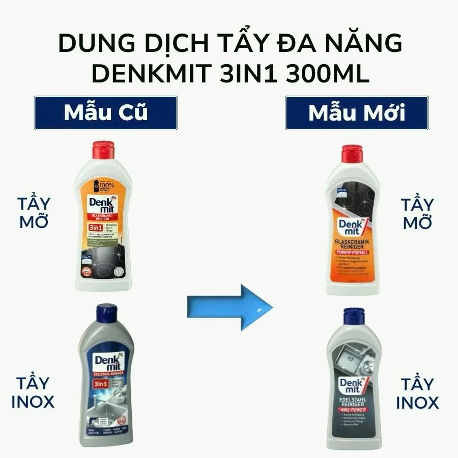 Dung Dịch Vệ Sinh Bếp Từ Và Inox Denkmit 300ml